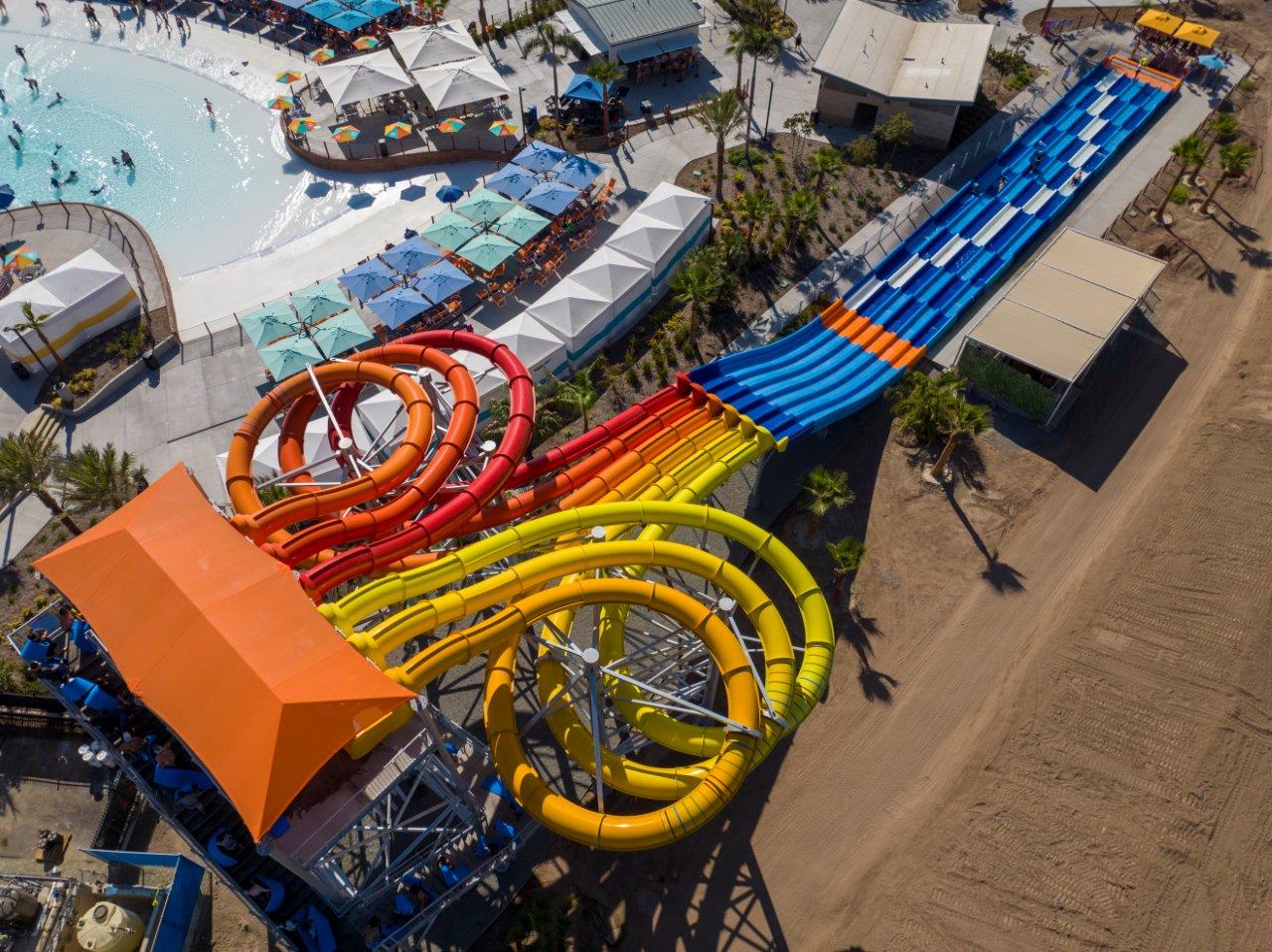 A six-lane mat racer