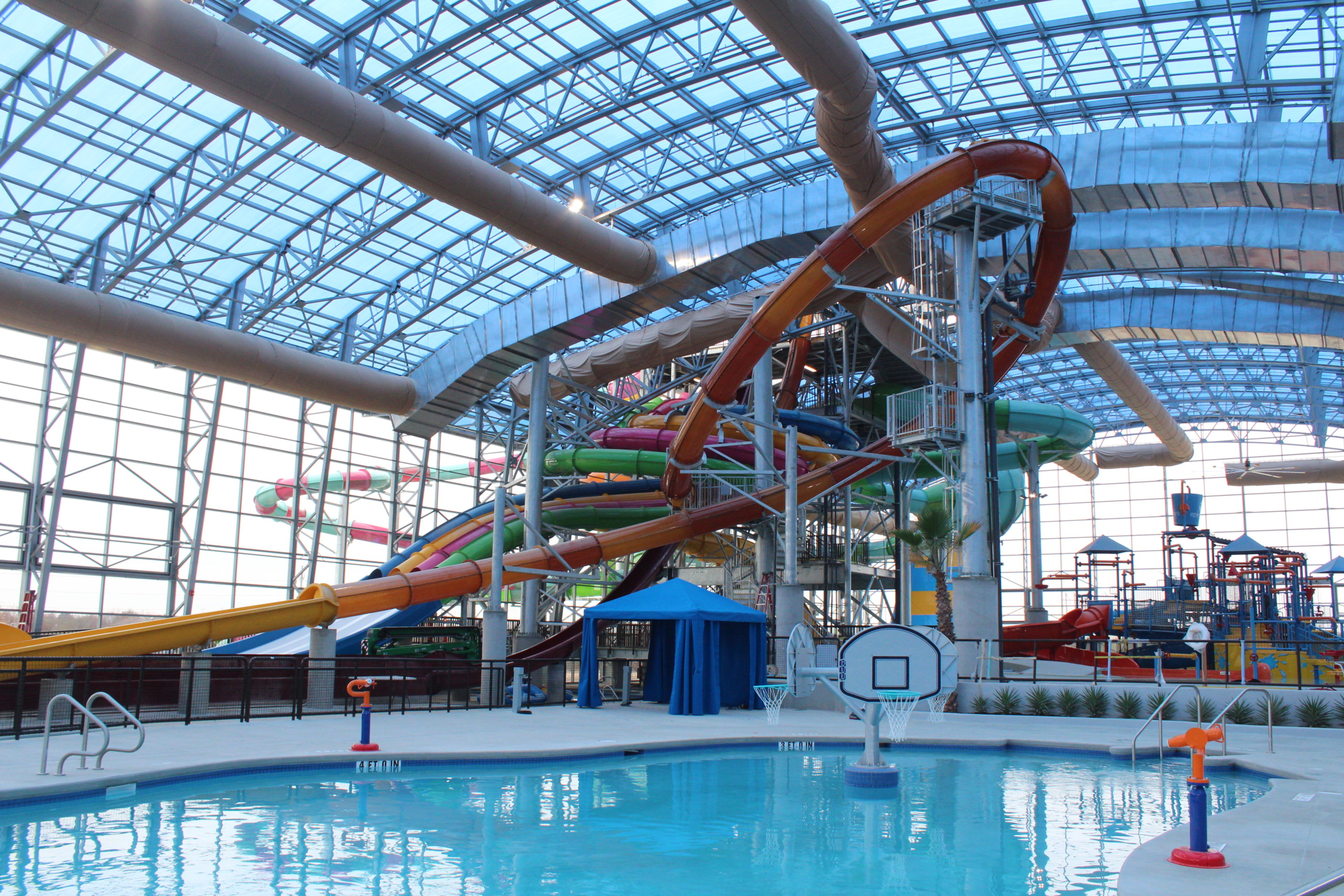 Wave Pool + Slide Tower, EpicWaters, Grand Prairie, USA