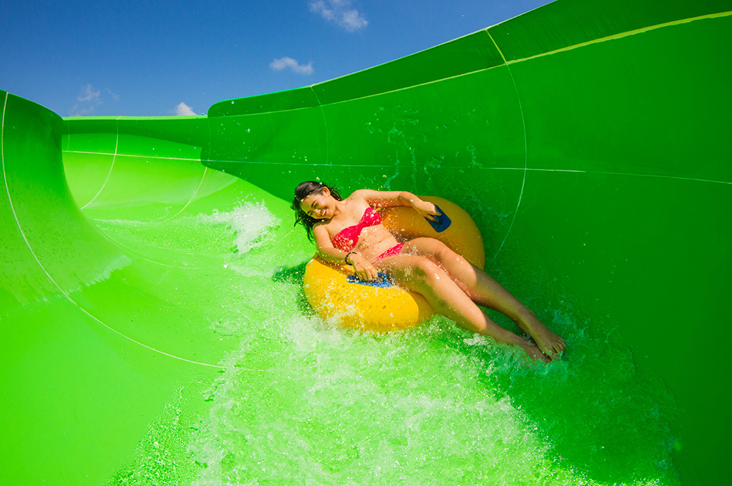 Giant AquaTube Slides - Waterbom Bali, Kuta, Bali