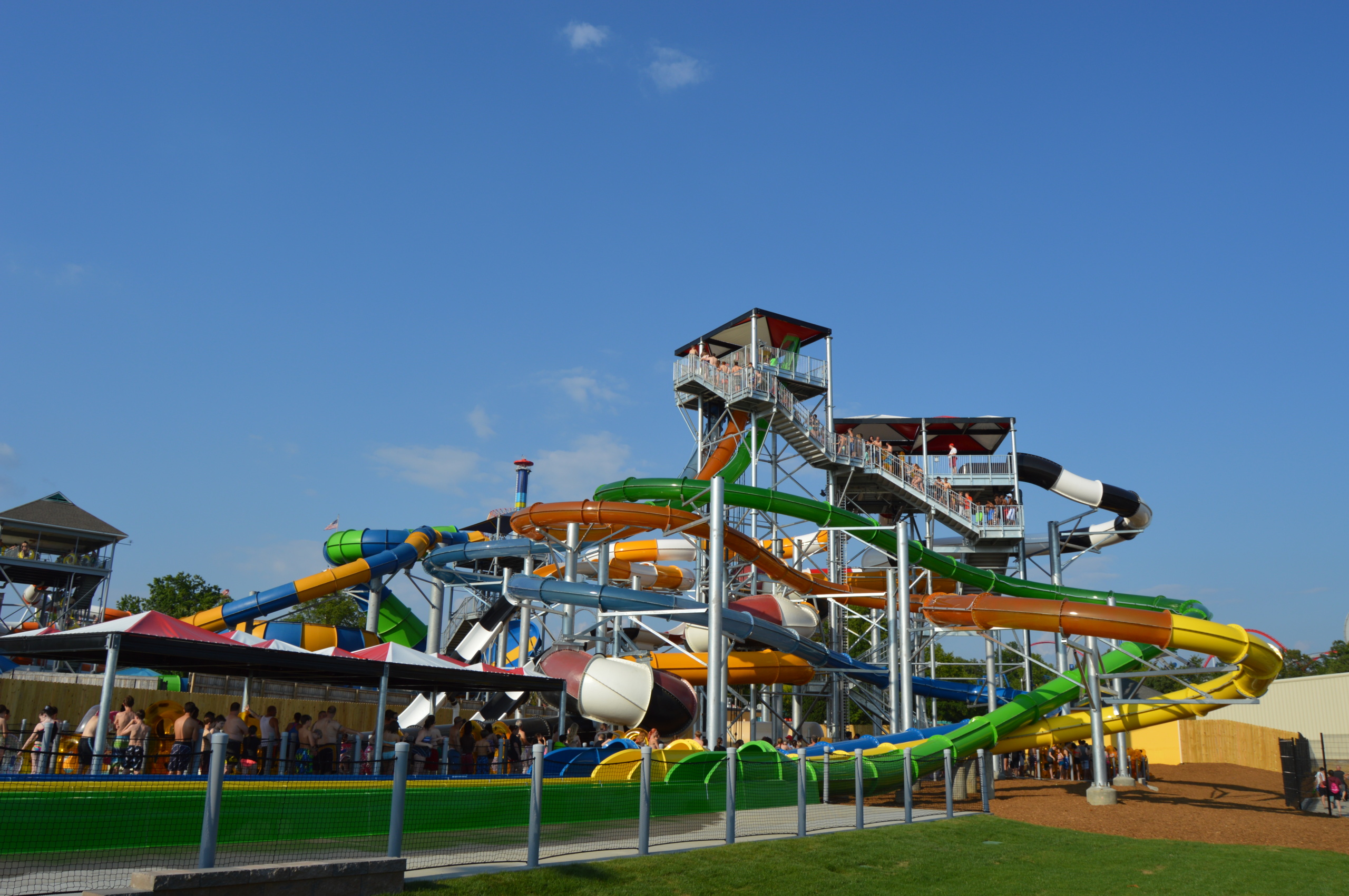 Slide Tower, Carowinds Carolina Harbor, South Carolina, USA