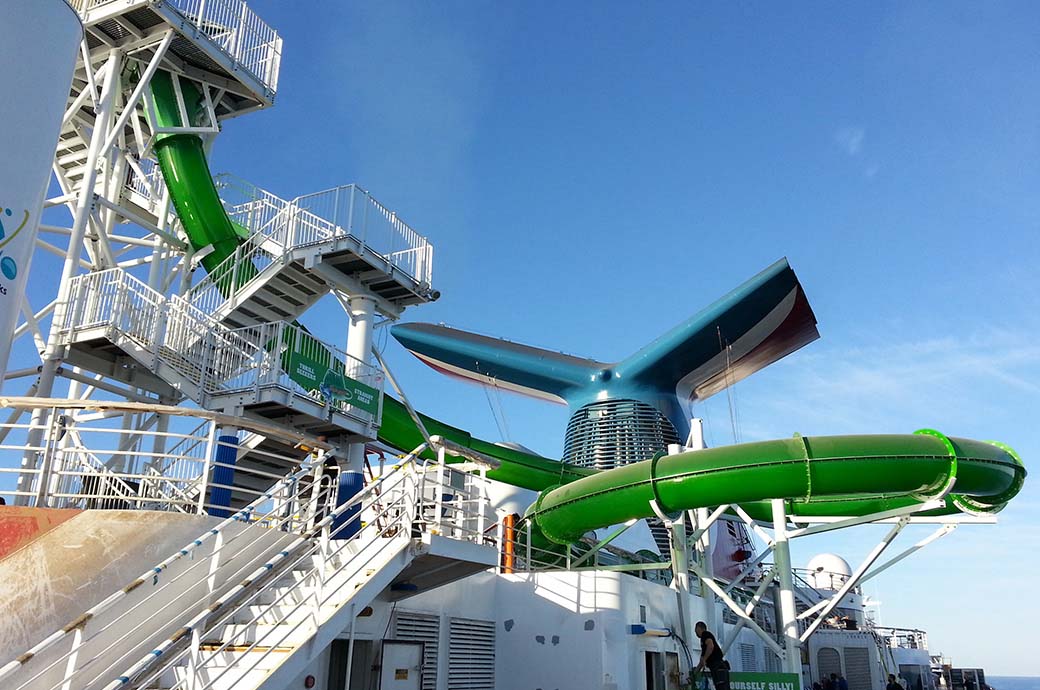 Flatline Loop Water Slide at Carnival Cruise Line - Legend