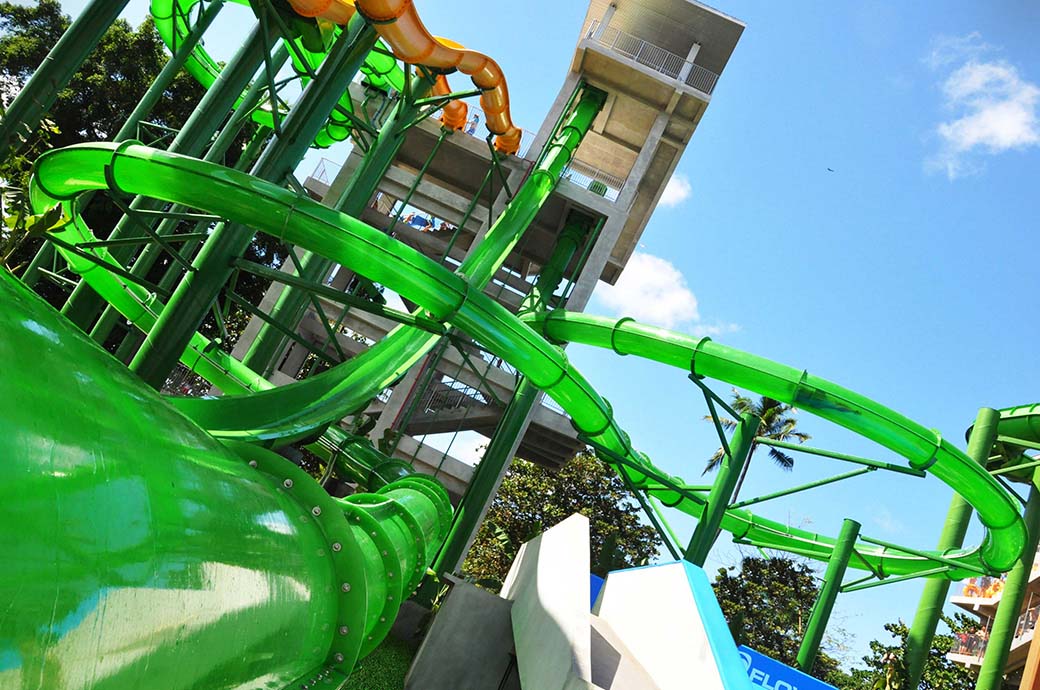 Flatline Loop Water Slide Manufacturer Waterbom Bali, Kuta, Bali