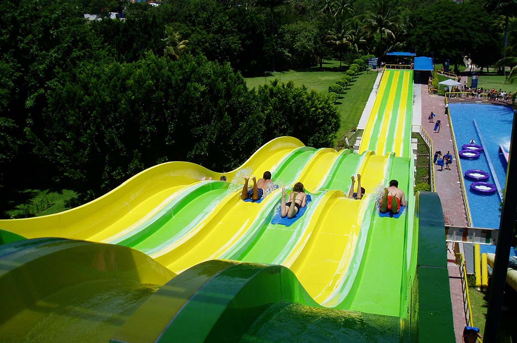 Mat Racer Water Slide - Xocomil, Guatemala