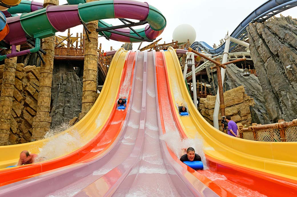Whizzard Racing Water Slide - Yas Waterworld, Abu Dhabi, United Arab Emirates