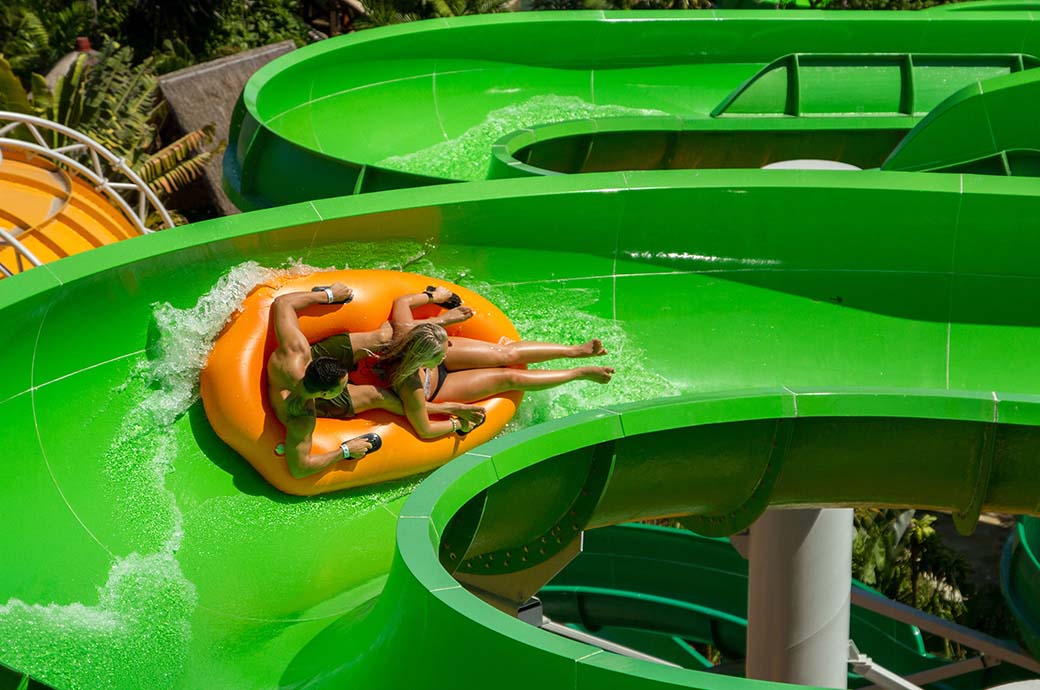 Giant Water Slide AquaTube - Waterbom Bali, Kuta, Bali