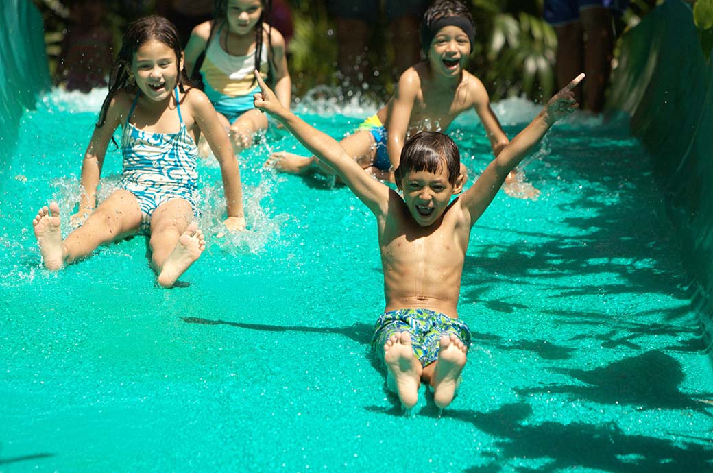 Mini Ramp Slide for Kids - Waterbom Bali, Kuta, Bali