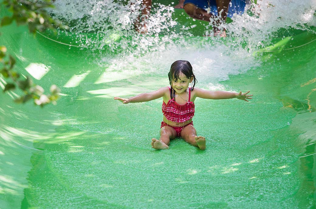 Mini Ramp Slide for Kids - Waterbom Bali, Kuta, Bali