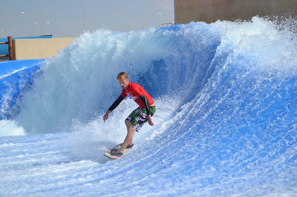 Flowcurl Surf Machine by FlowRider - Yas Waterworld, Abu Dhabi, United Arab Emirates