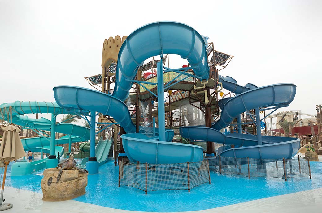 RainFortress RF8 Water Play Structure Designer Yas Waterworld, Abu Dhabi, United Arab Emirates