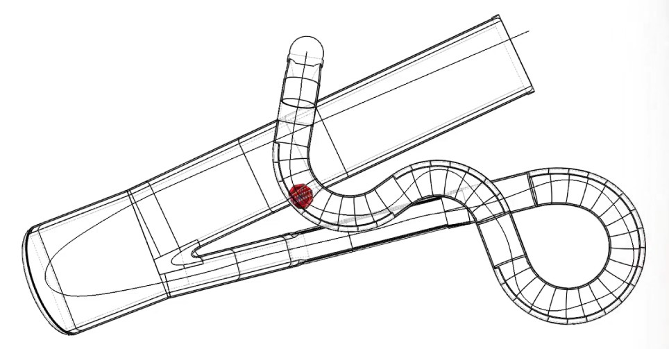 Water slide simulation