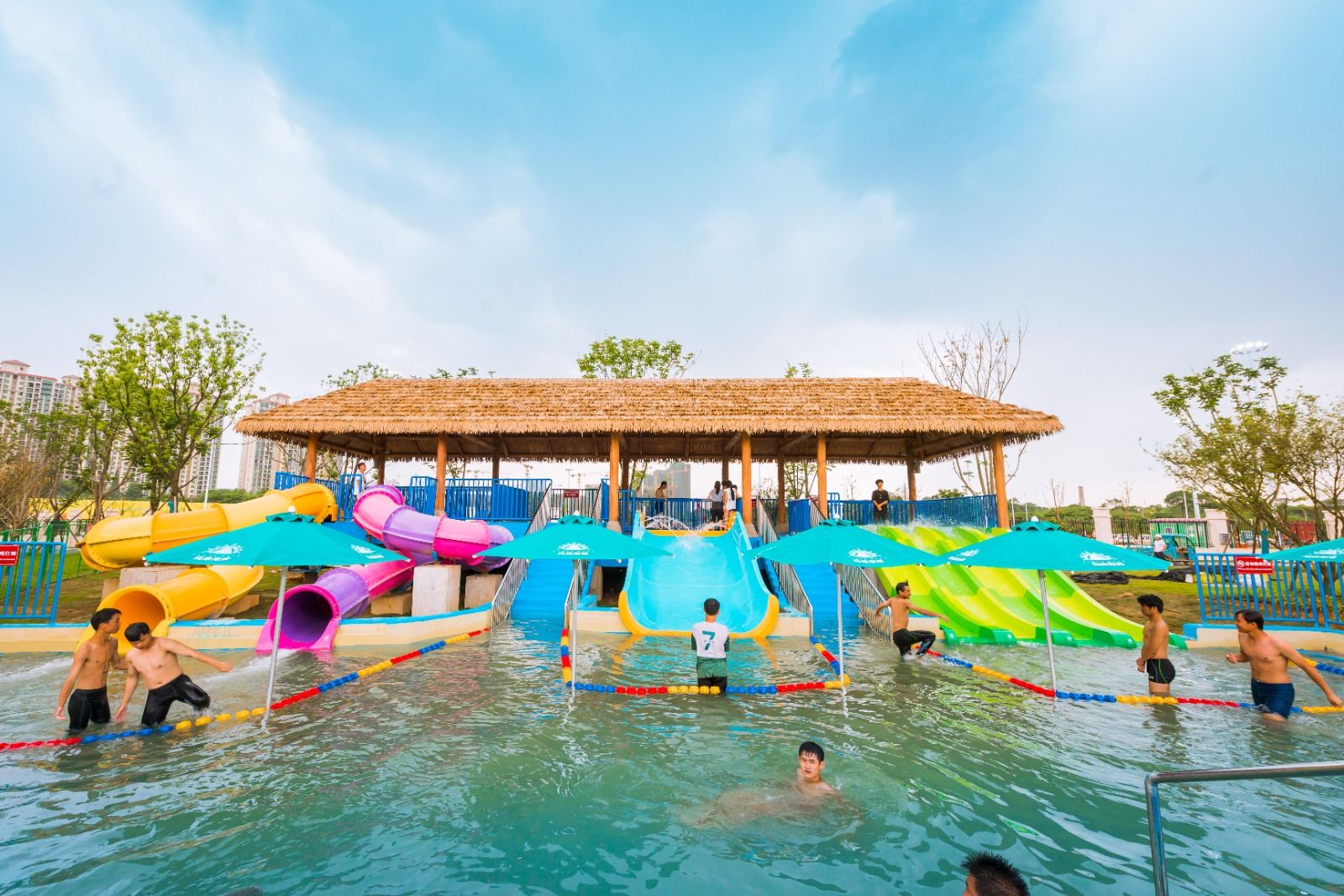 Kids Water Slide Tow, OCT Playa Maya Water Park, Hengyang, Hunan, China