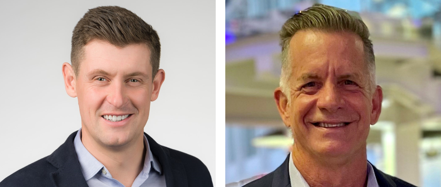 Headshots of two men in business attire