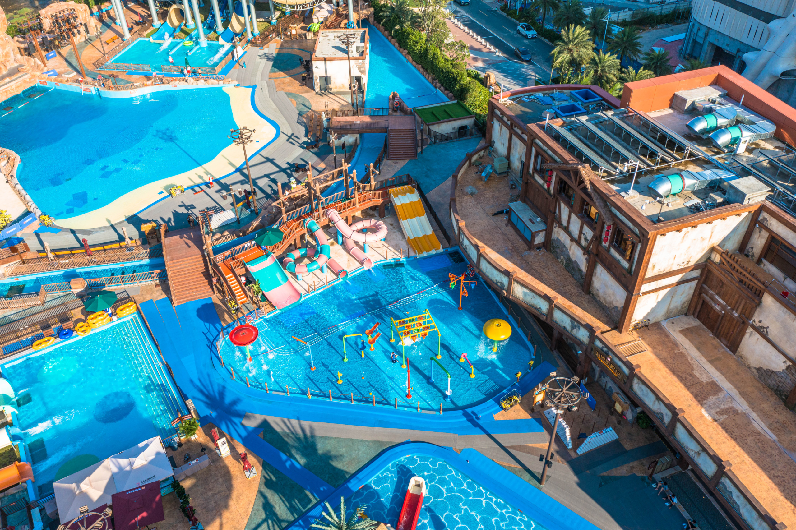 Kids' water park area in China