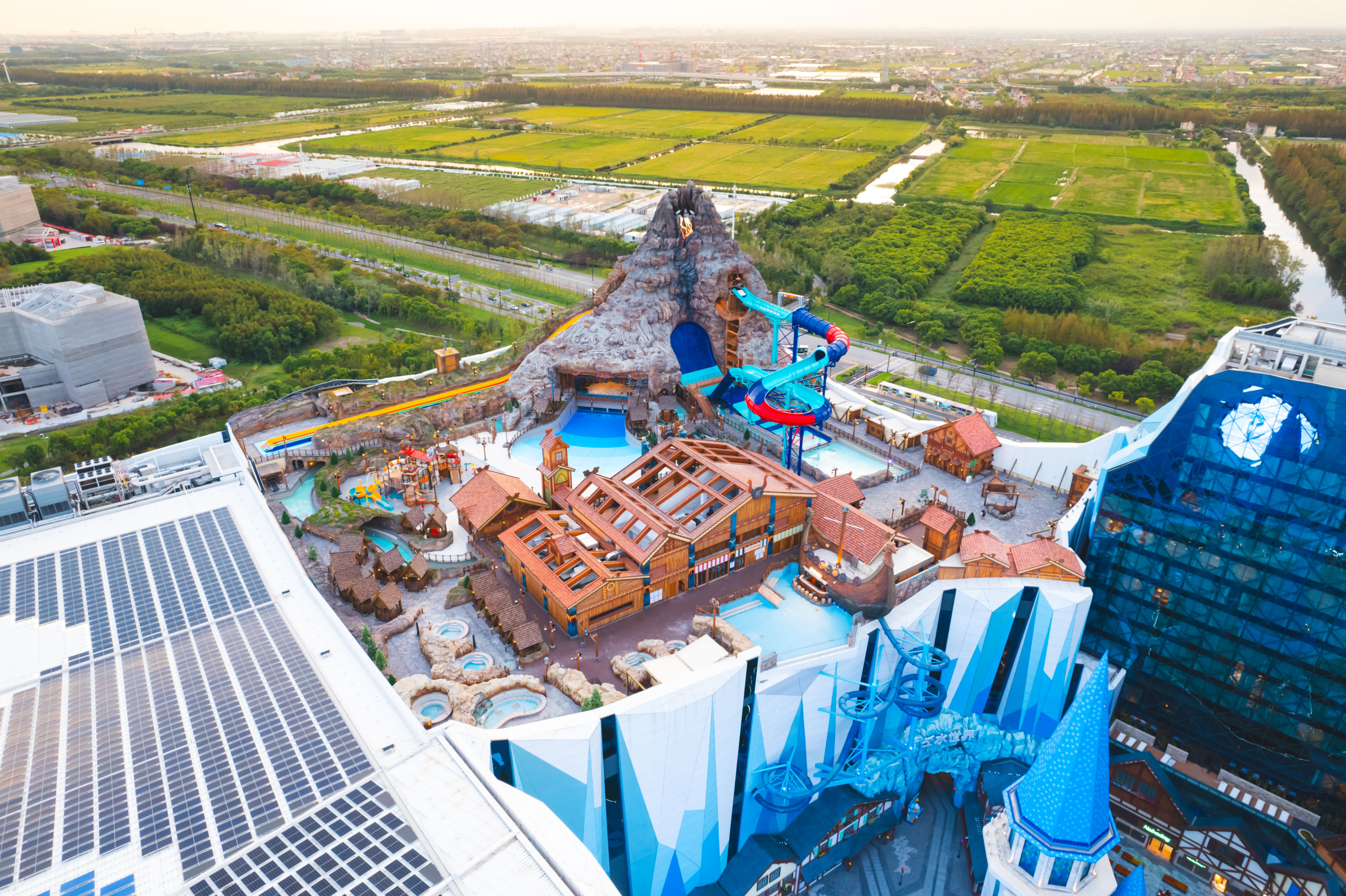 Rooftop water park