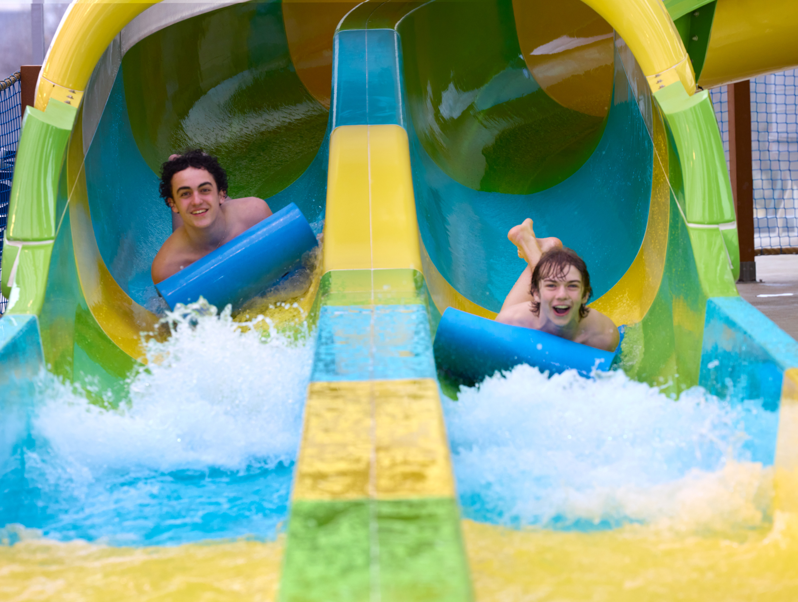 Side-by-side mat racer