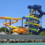 Upgraded water slide tower