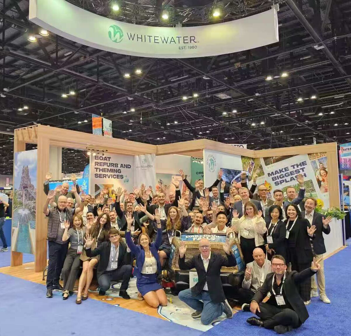 WhiteWater group photo at IAAPA