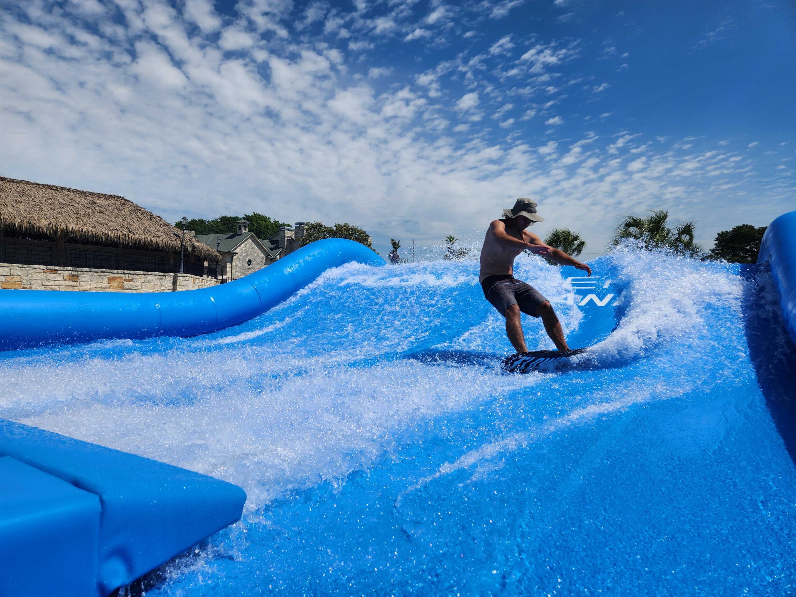 Surfer on FlowRider Island