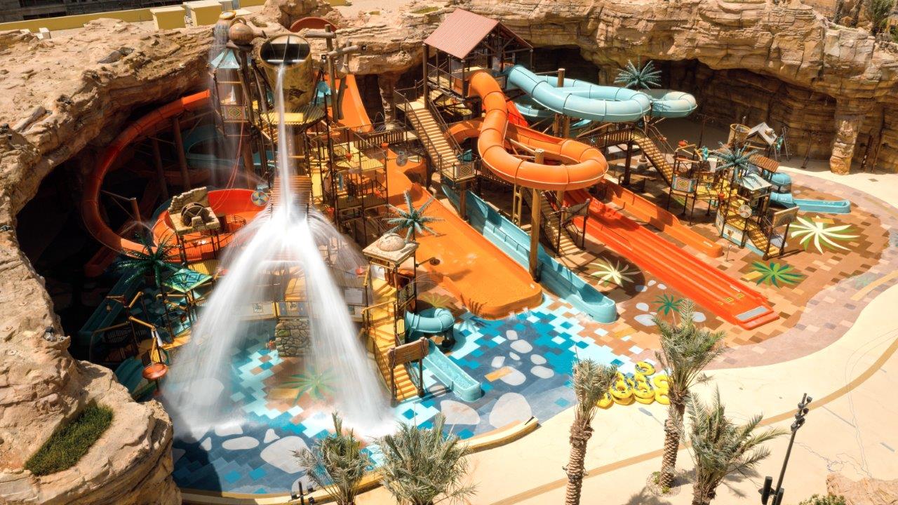 an aquatic play structure