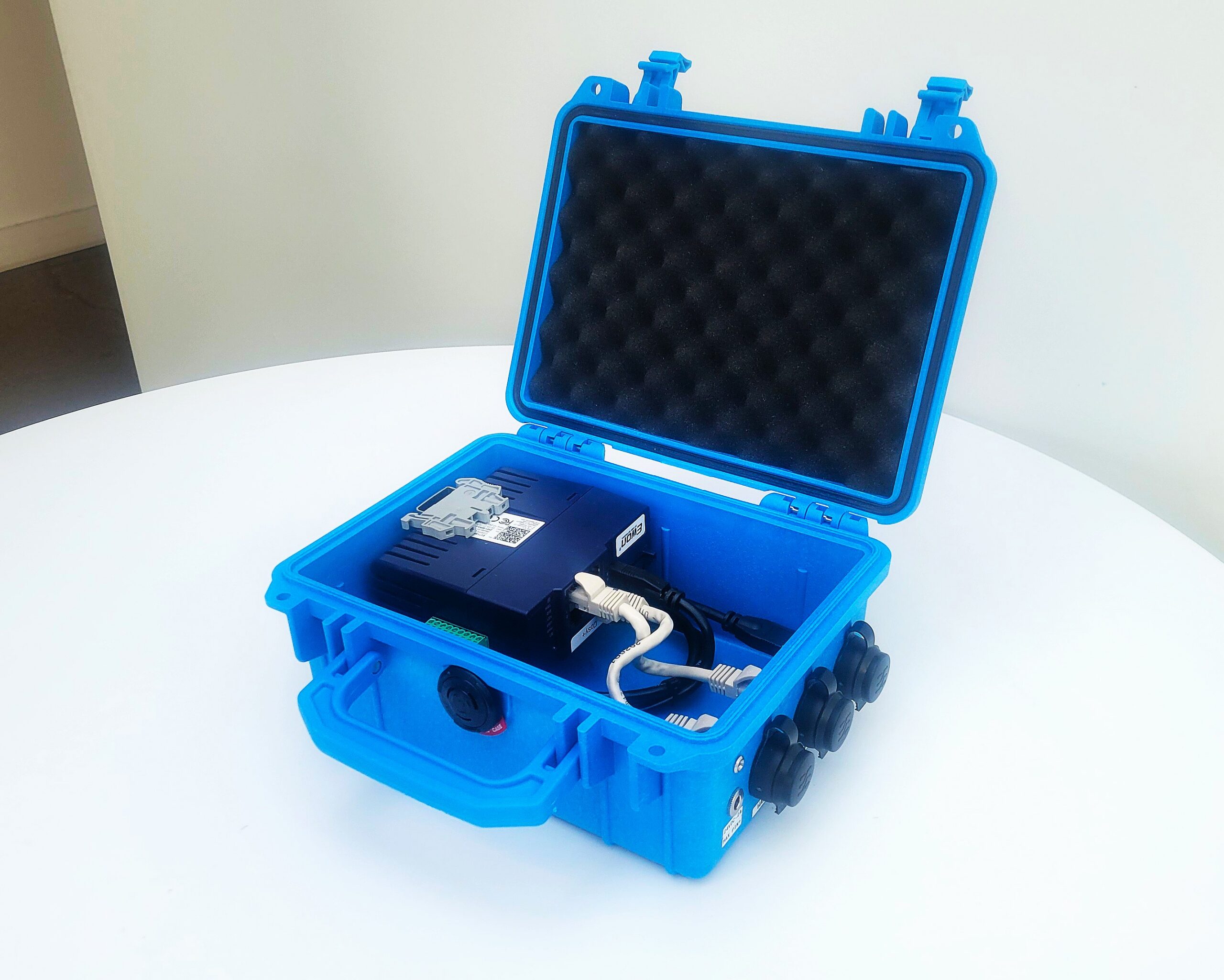 A Portable Remote Gateway box opened