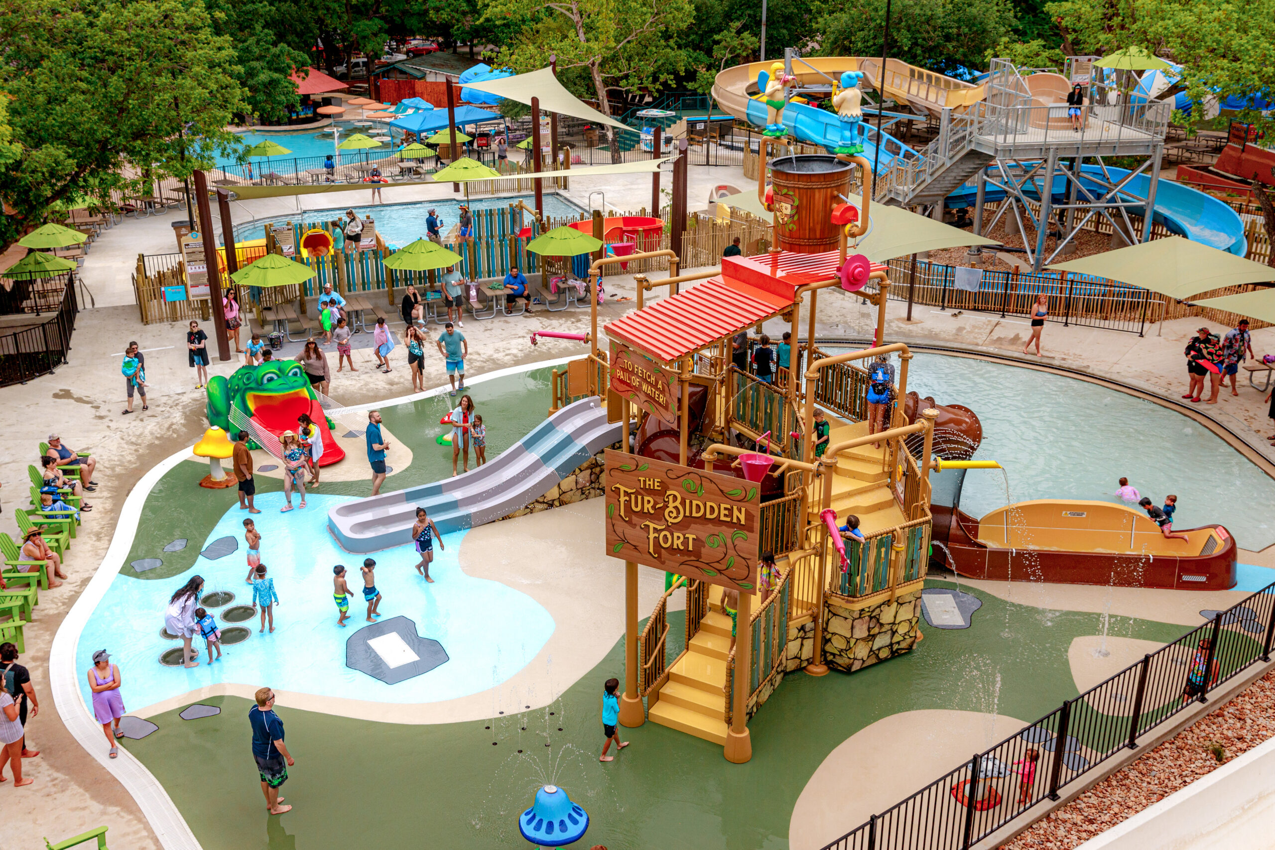 An aquatic play structure