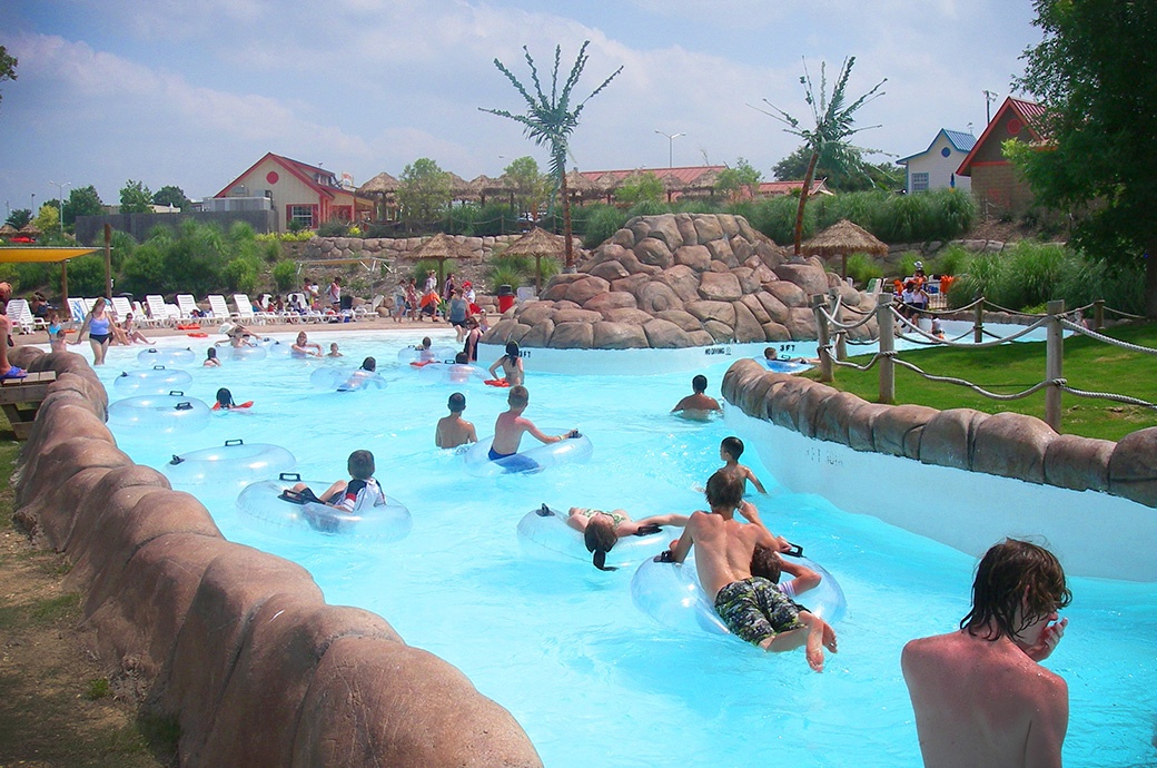 People having fun at the best Wave River by WhiteWater West n- Saipan World Resort, Northern Mariana Islands