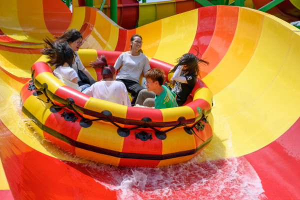 Having fun at the best Spinning Rapids Ride - Water Ride by WhiteWater West - Sunac Land, Ghuanghou, China