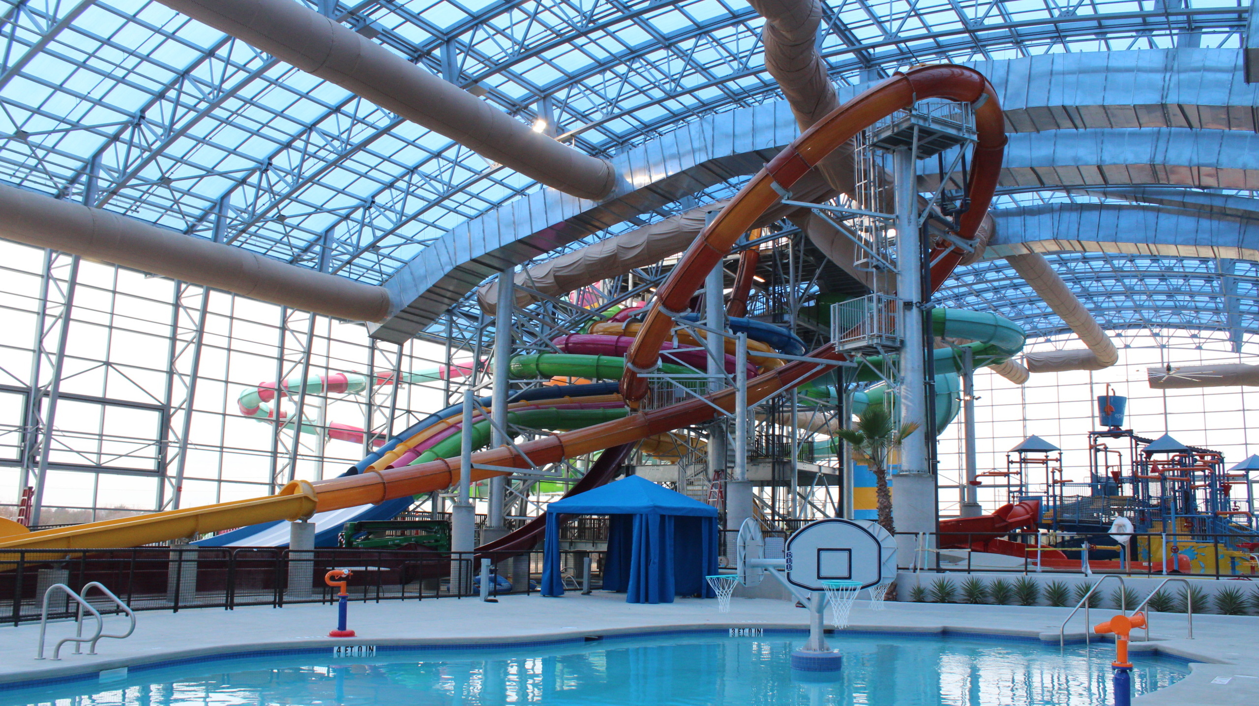 Wave Pool + Slide Tower, EpicWaters, Grand Prairie, USA