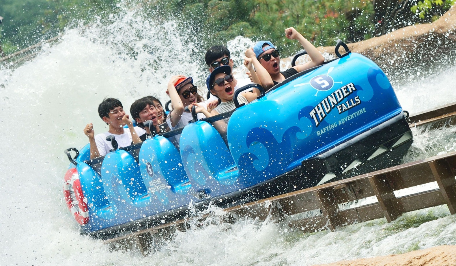 Super Flume, Wave Pool, Caribbean Bay Everland Resort, Korea