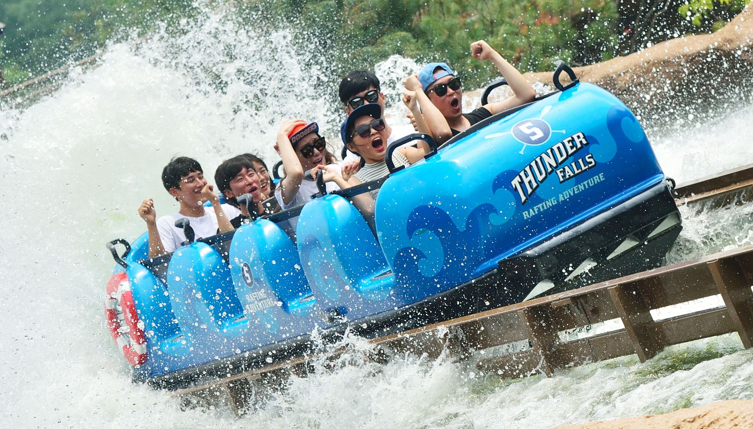 Super Flume, Wave Pool, Caribbean Bay Everland Resort, Korea