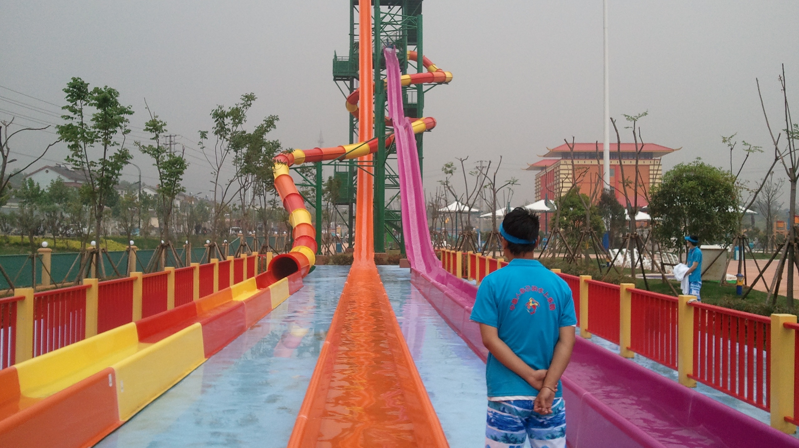 Slide Tower, Happy Magic Water Cube, Nanjing, China