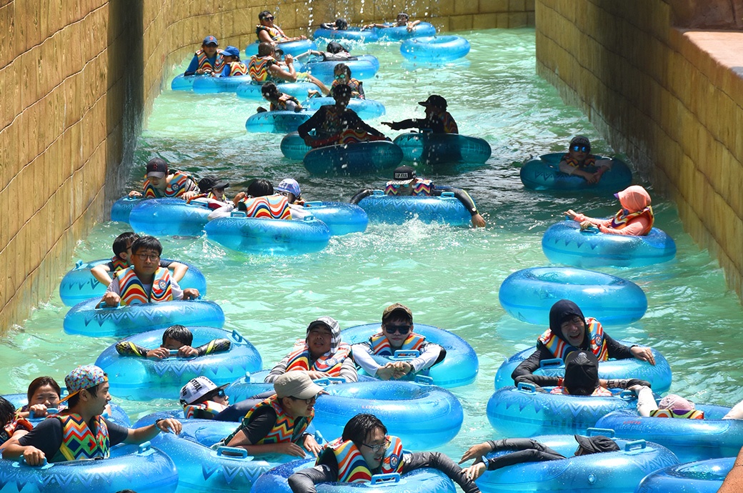 Lazy River, Lotte Gimhae Waterpark, Korea