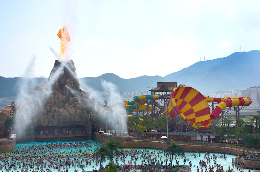 Overview, Lotte Gimhae Waterpark, Korea