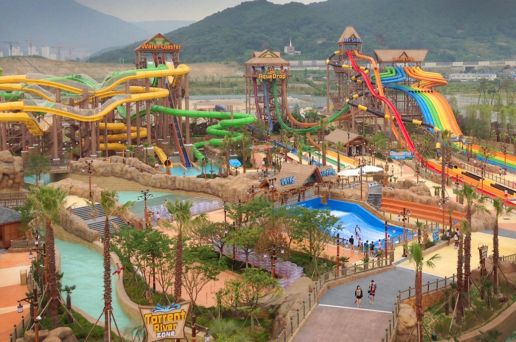 Overview, Lotte Gimhae Waterpark, Korea