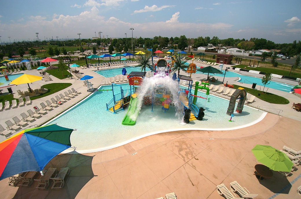 Overview, Paradice Island at Pioneer Park, Commerce City, USA