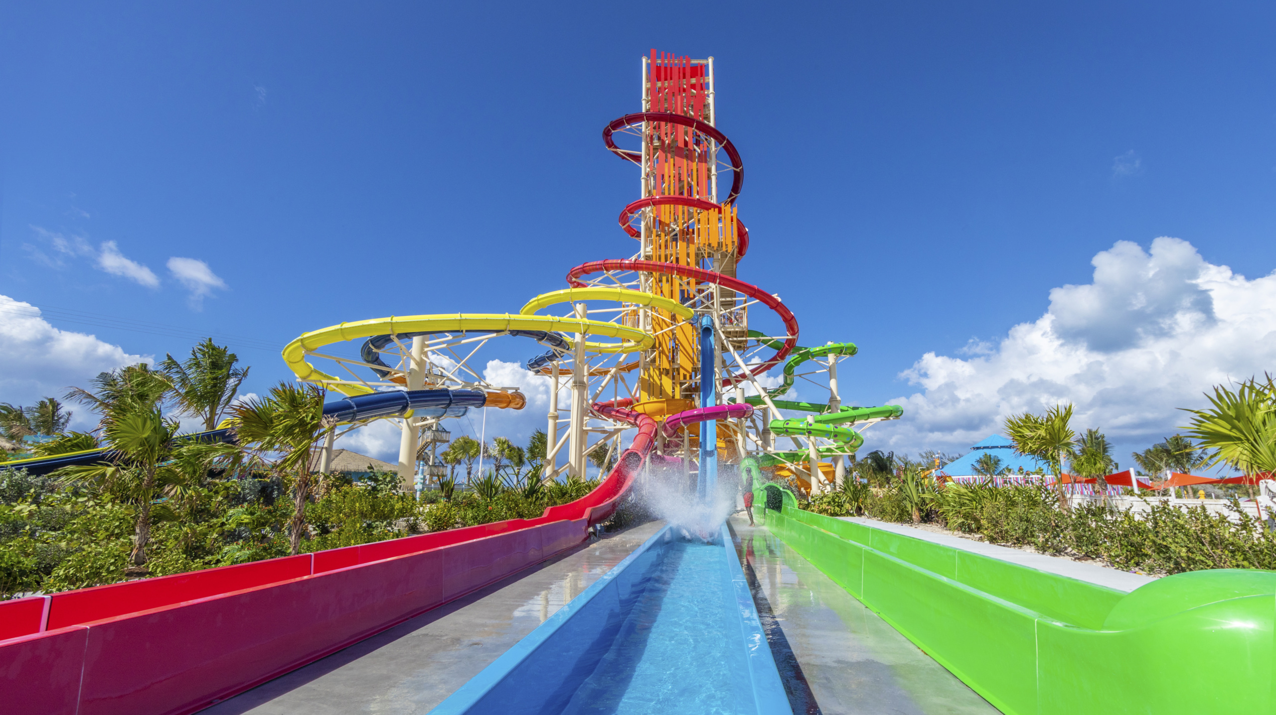 Best and Most fun Thrill Tower - themed - Best Water Slide Designer WhiteWater West - Perfect Day at CoCoCay, The Bahamas