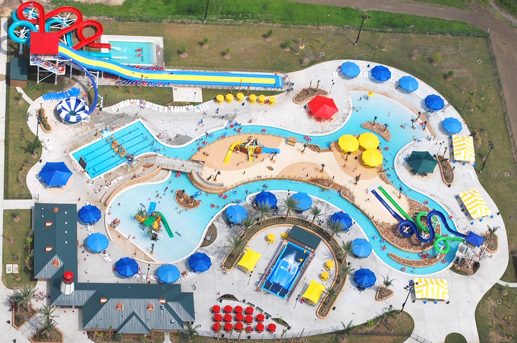 Overview, Pirates Bay Waterpark, Baytown, USA