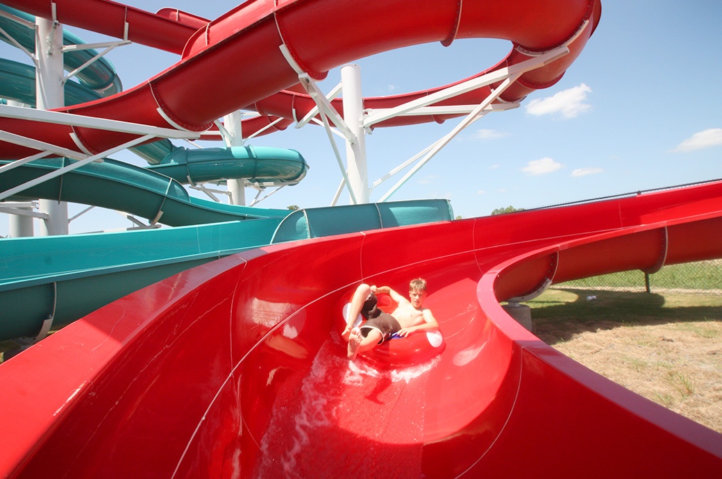 Inner Tube Slides, Pirates Bay Waterpark, Baytown, USA