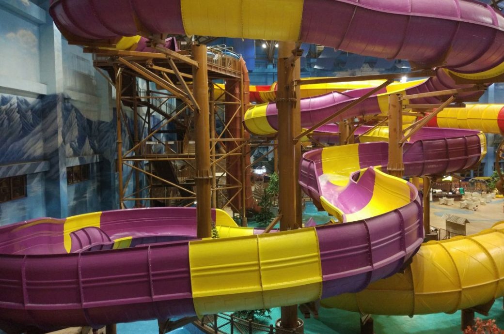 Slide Tower, Wanda Changbaishan Indoor Waterpark, Fusong County, China