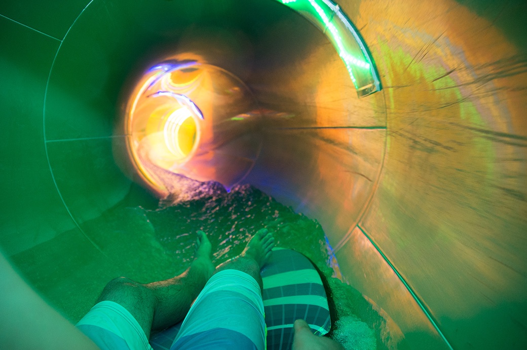 Slideboarding, Wet n' Wild, Las Vegas, USA