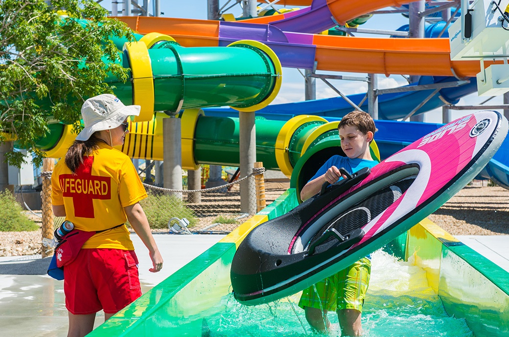 Slideboarding, Wet n' Wild, Las Vegas, USA