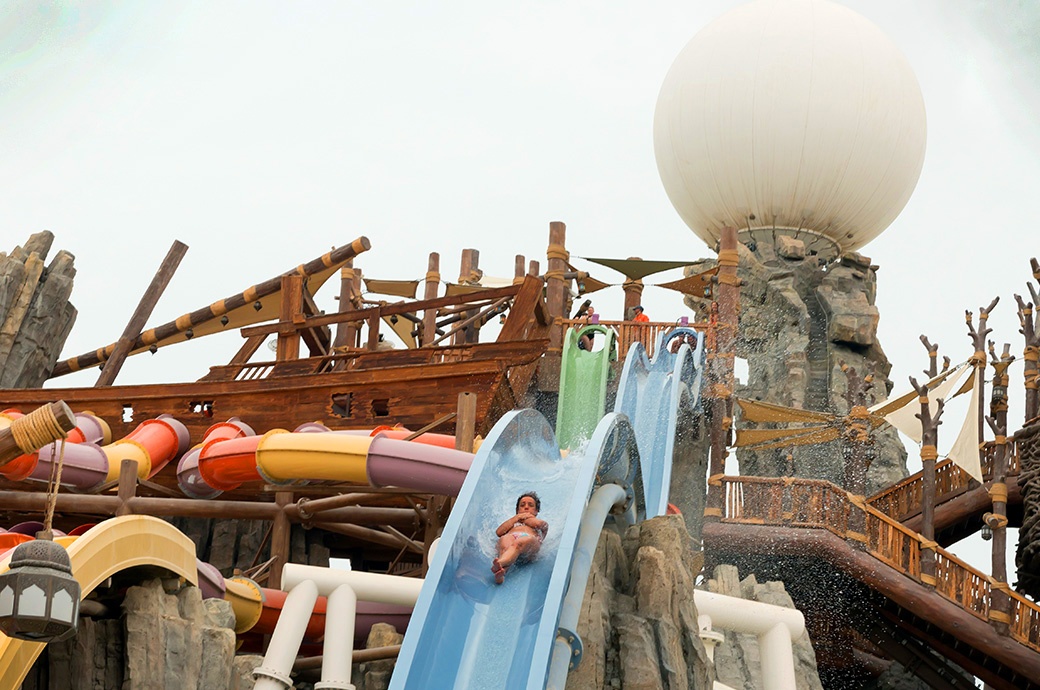 Speed Slide, Yas Waterworld, Abu Dhabi, United Arab Emirates