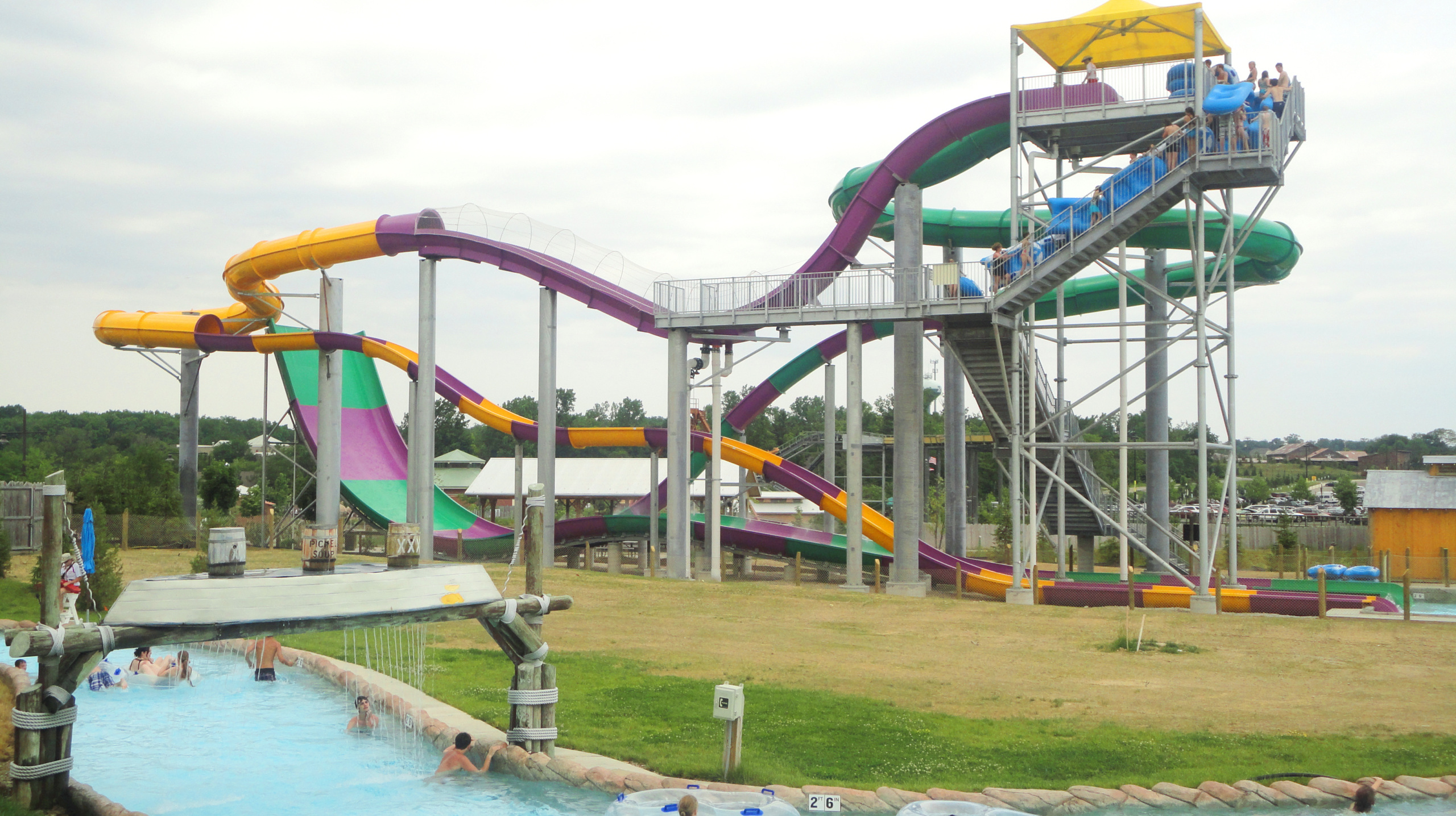 Slide Tower, Zoombezi Bay, Powell, USA