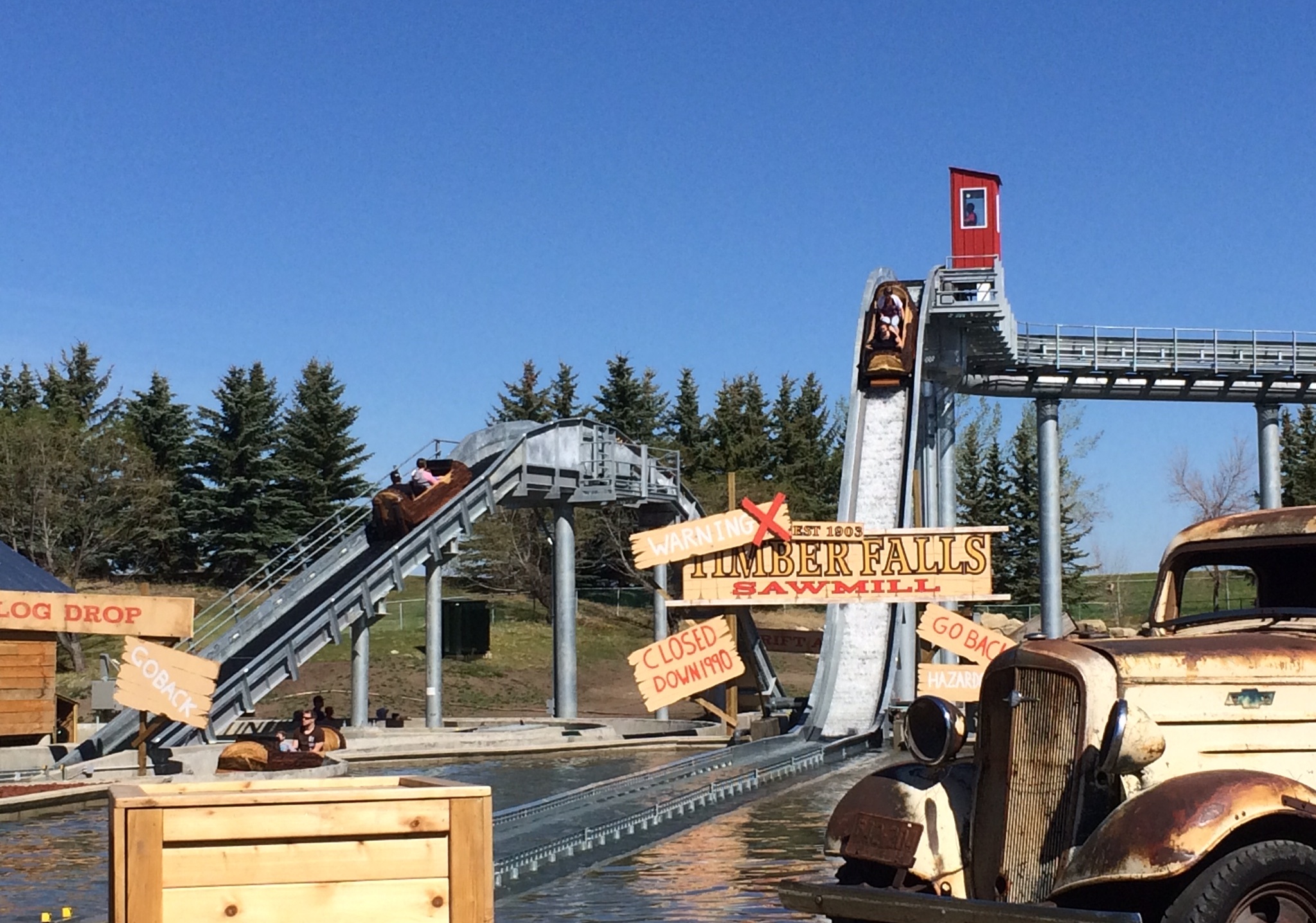 Log Flume, Calaway Park, Calgary, Canada