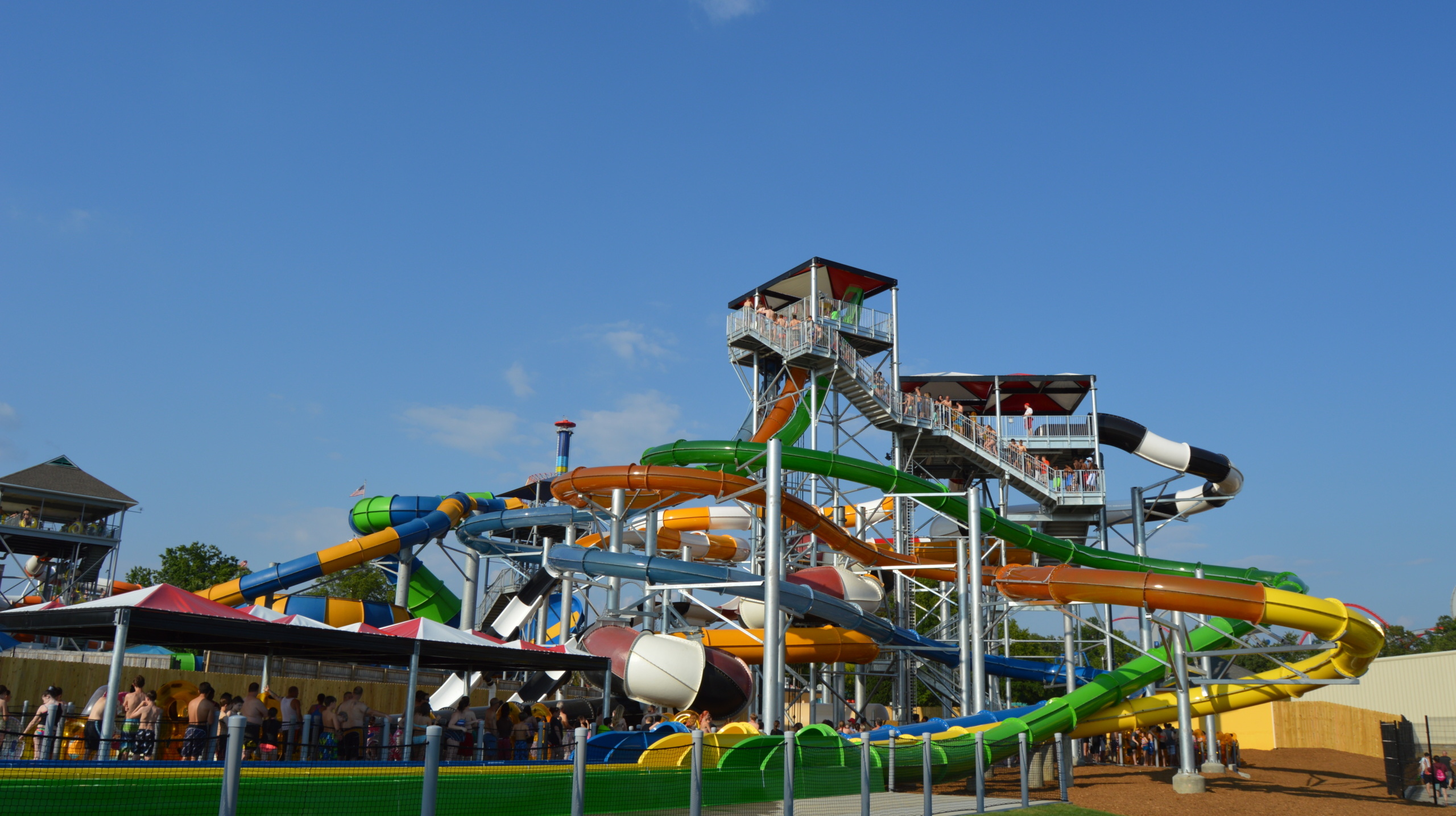 Slide Tower, Carowinds Carolina Harbor, South Carolina, USA