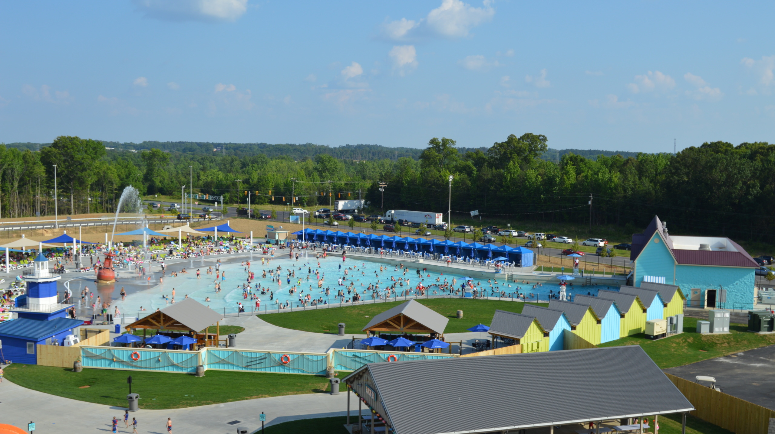 Overview, Carowinds Carolina Harbor, South Carolina, USA