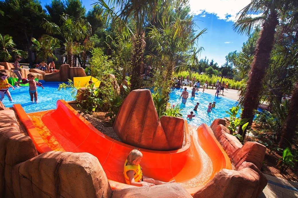 Kids Open Flume Slide Solaris Aquapark Šibenik Croatia