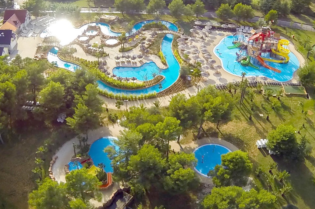 Overview Lazy River Solaris Aquapark Šibenik Croatia