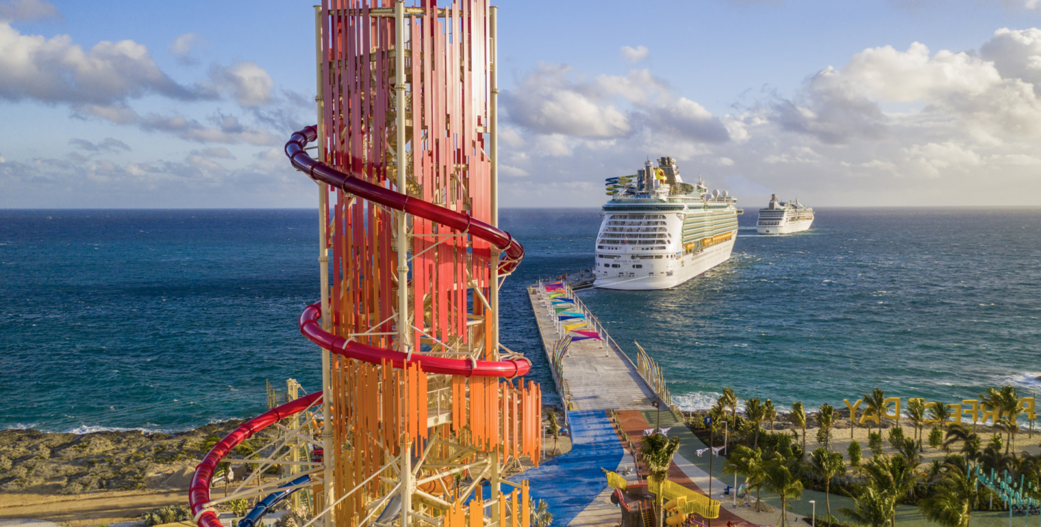 Best and Most fun Thrill Tower - themed - Best Water Slide Designer WhiteWater West - Perfect Day at CoCoCay, The Bahamas