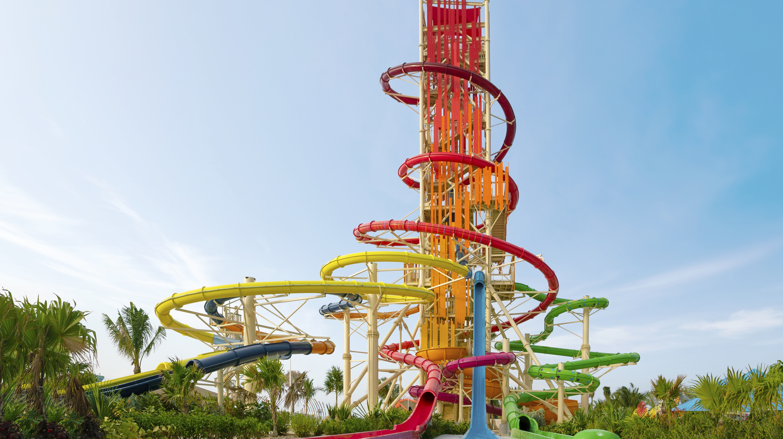 Best and Most fun Thrill Tower - themed - Best Water Slide Designer WhiteWater West - Perfect Day at CoCoCay, The Bahamas